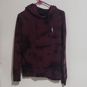 Empyre Burgundy Tie-Dye Hoodie